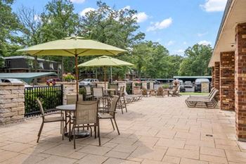 Outdoor lounge area